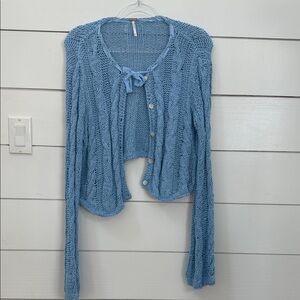 Women's Blue Knit Sweater